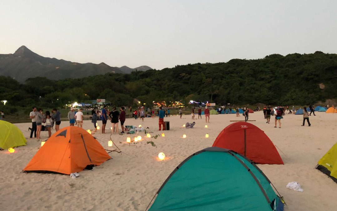 Camping on Tai Long Wan beach